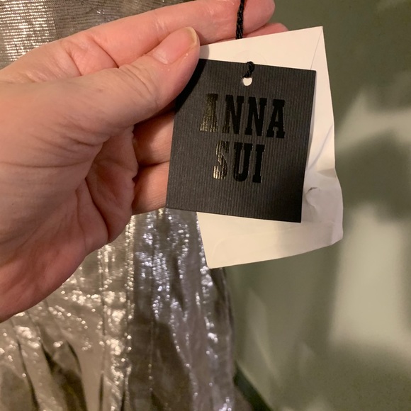 Gold Metallic Ana Sui Dress - Picture 6 of 6